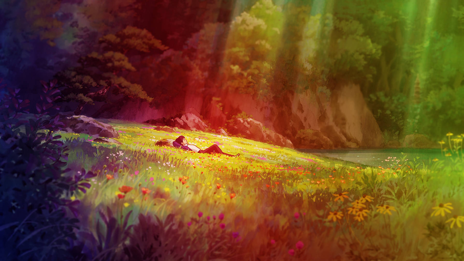 Arrietty Meadow Background