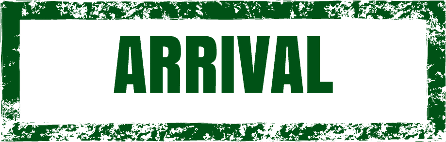 Arrival Sign Grunge Texture PNG