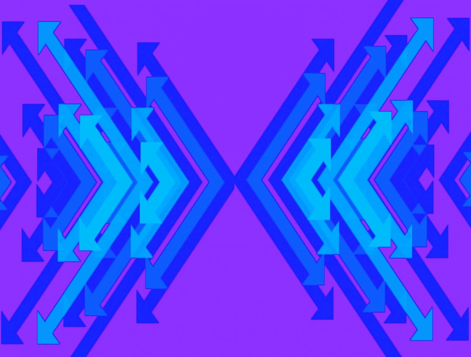 A Blue And Purple Abstract Pattern With Arrows