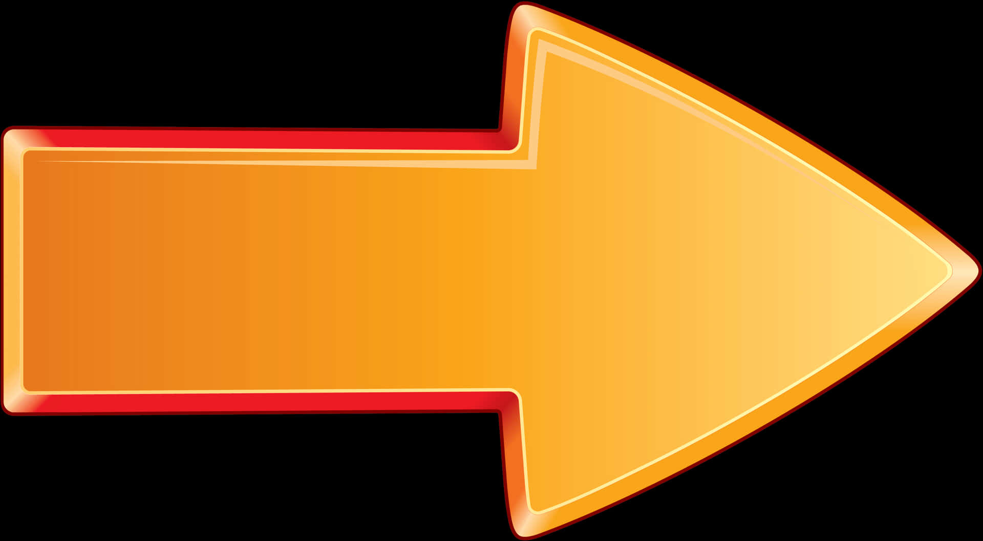 Download Arrow Bold Orange Right - Transparent Background Orange Arrow ...