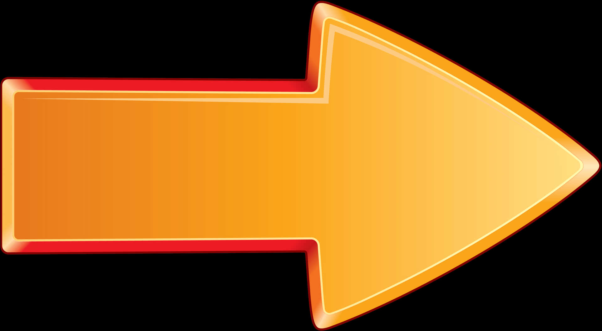 Arrow Bold Orange Right - Transparent Background Orange Arrow, Hd Png Download PNG