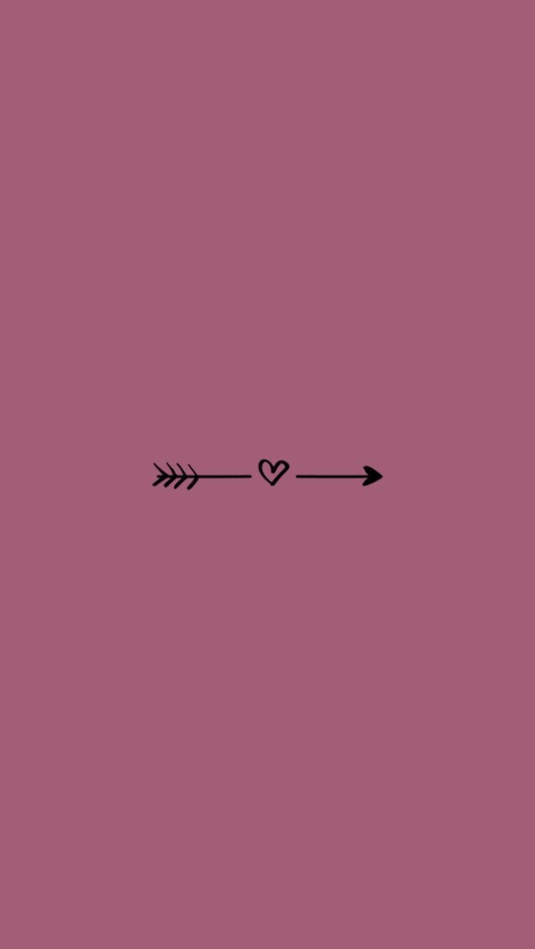 Arrow Heart Cute Iphone Lock Screen