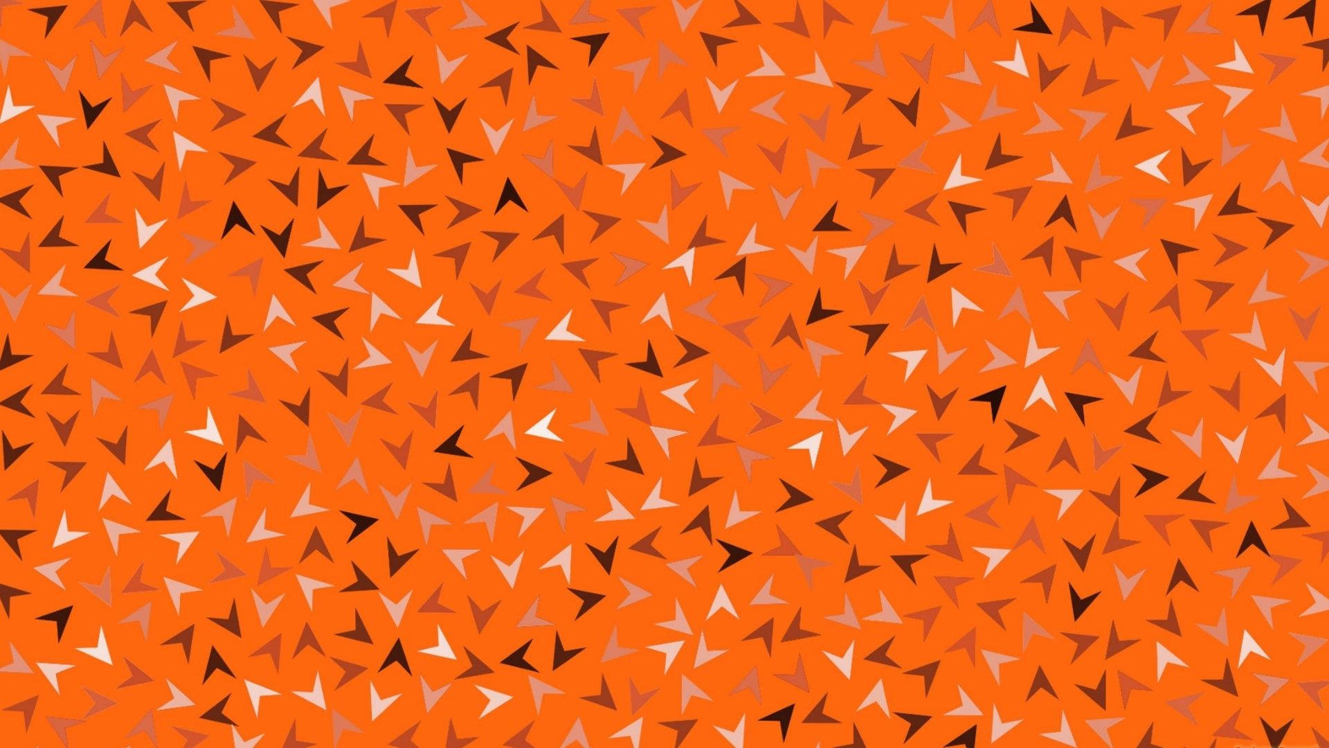 Arrows On Orange Background Wallpaper