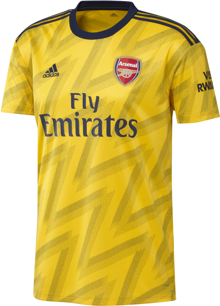 Arsenal Adidas Yellow Jersey PNG