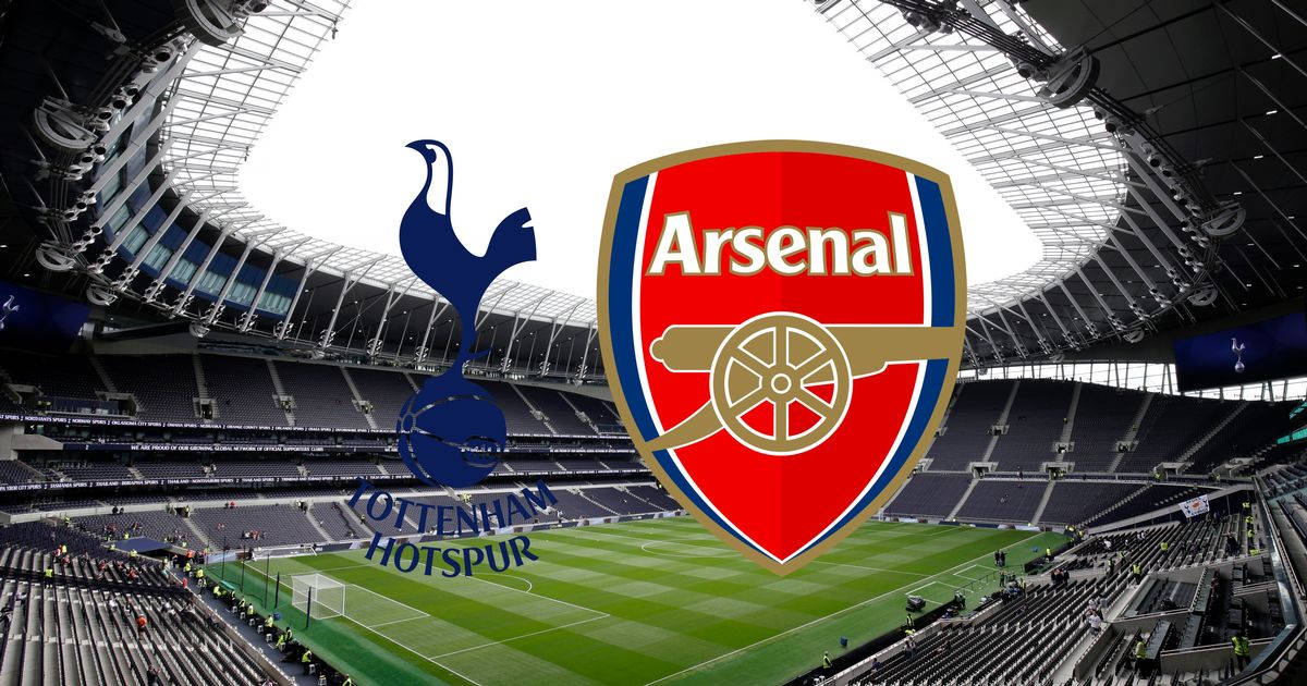 Arsenaloch Tottenham Hotspur Fc-logotyperna. Wallpaper