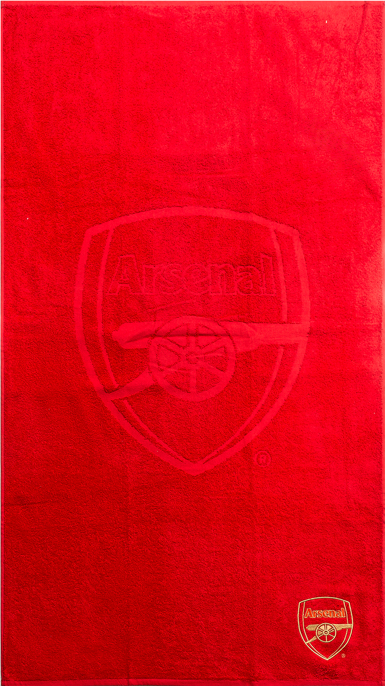 Arsenal Embossed Red Towel PNG