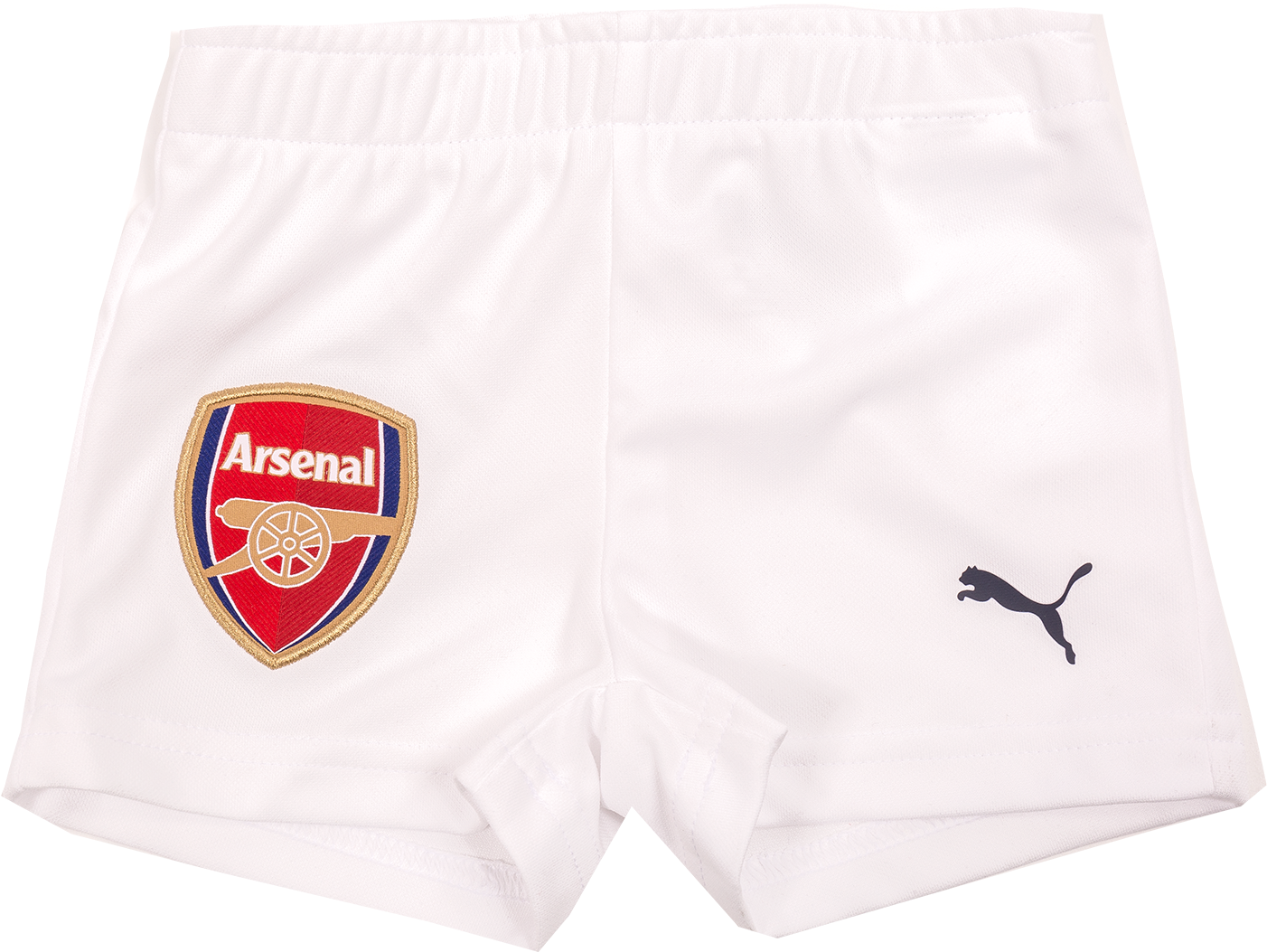Arsenal F C White Shortswith Logoand Puma Symbol PNG