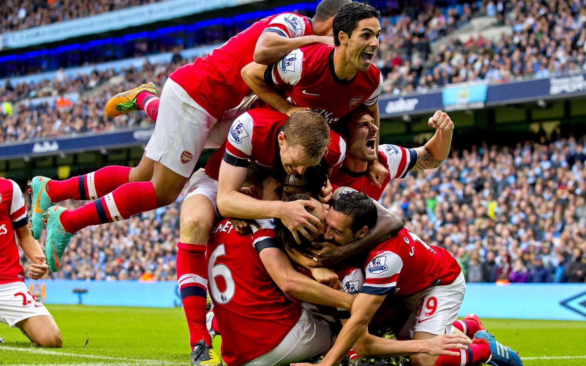 Arsenal FC Players Win Wallpaper