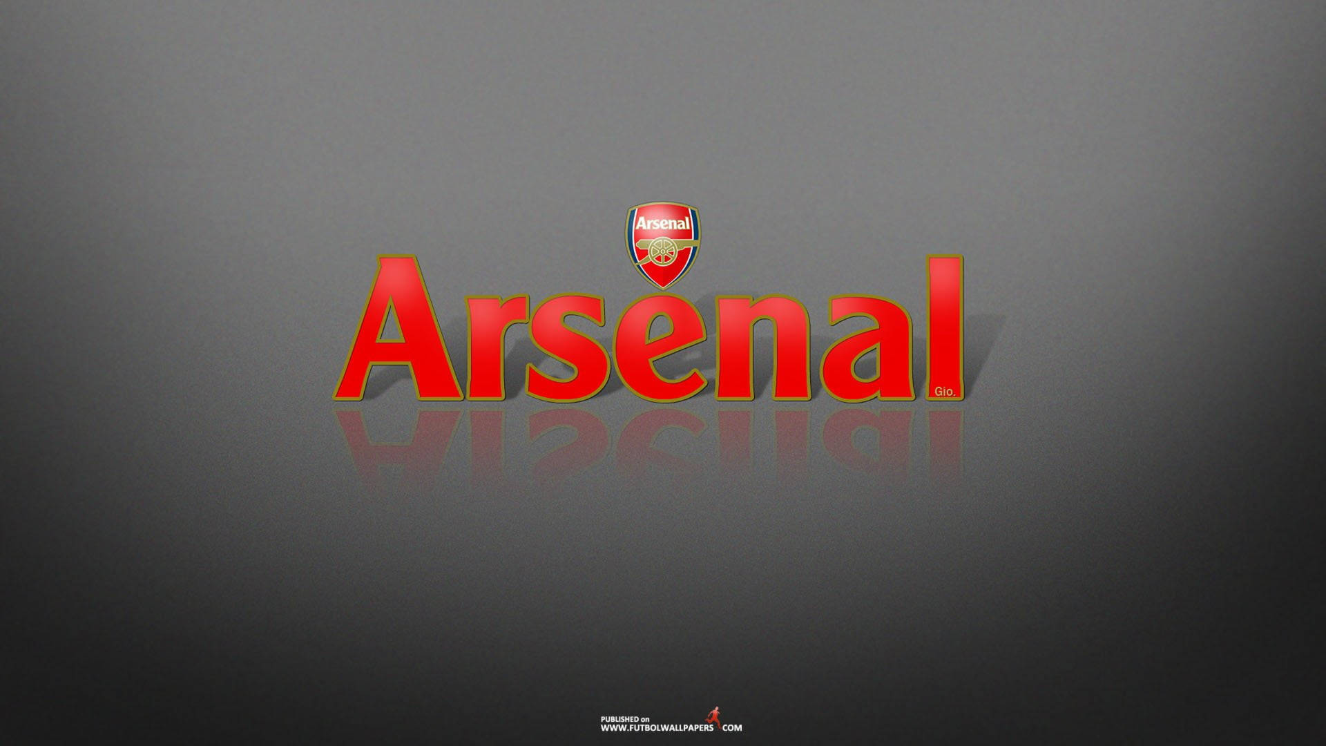 Arsenal Logo In Gray