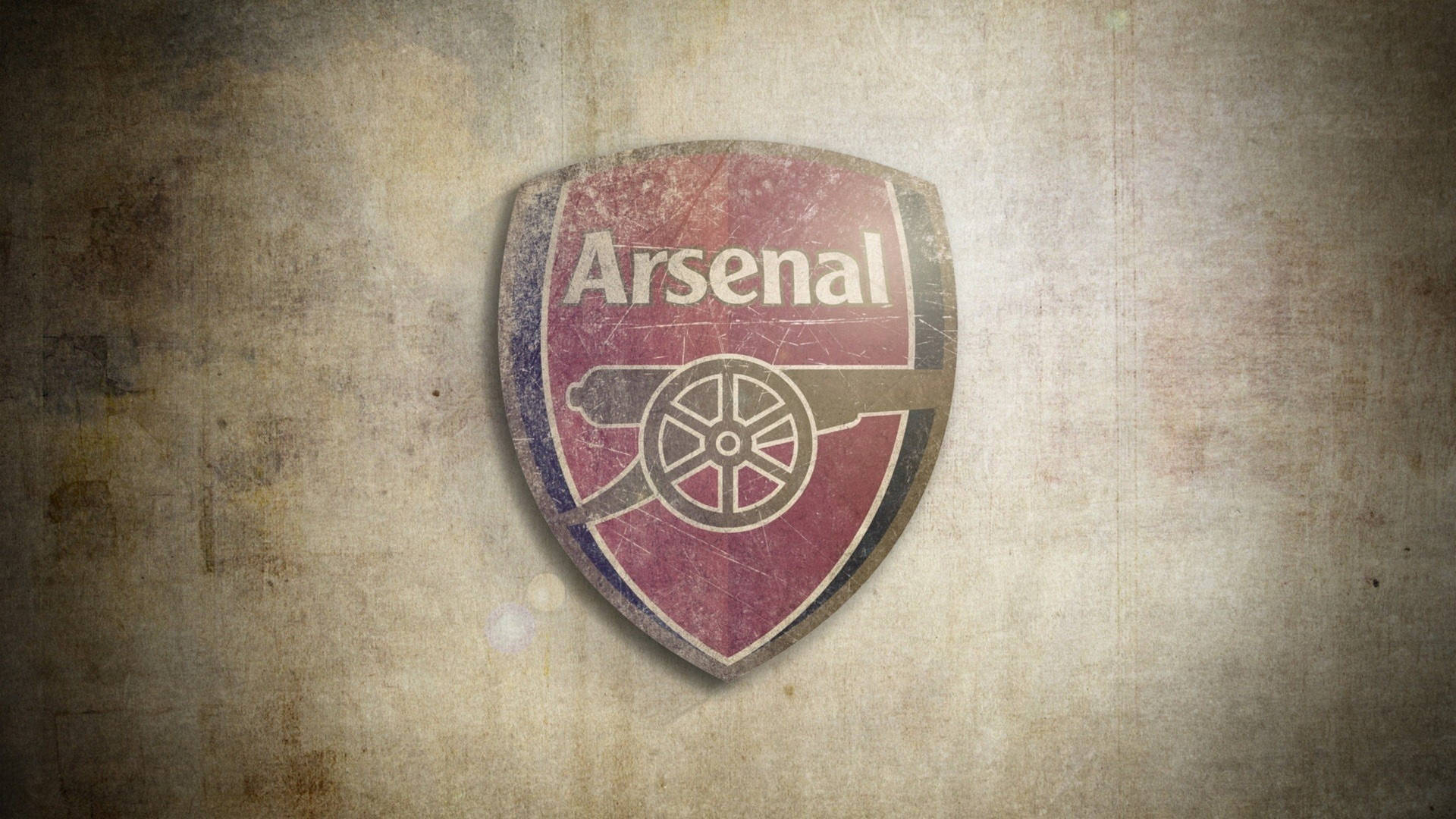 Arsenal Logo In Grunge Brown