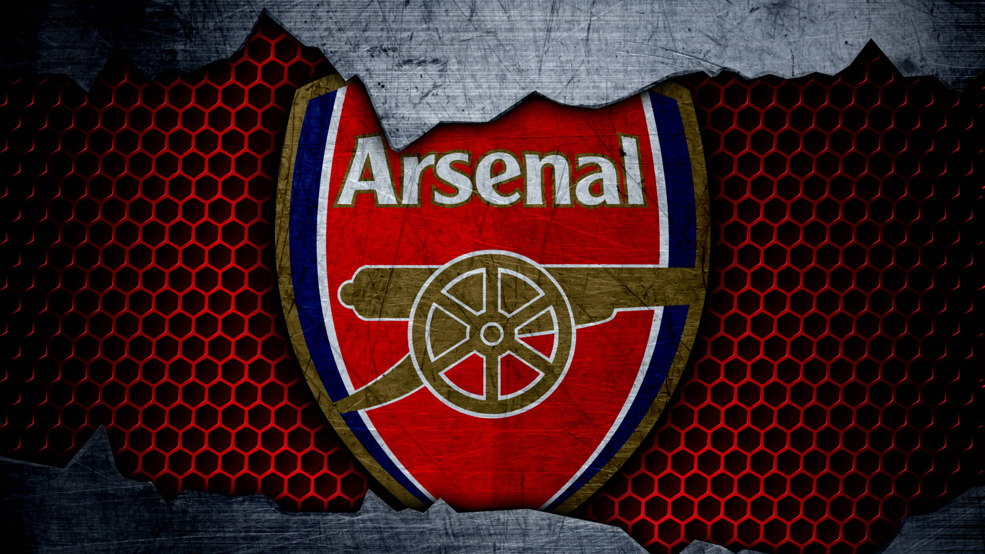 Arsenal Logo On Soccer Net