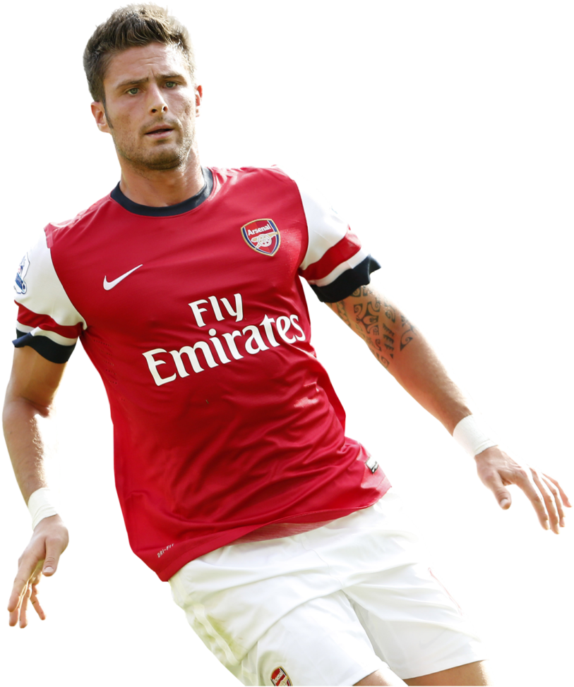 Arsenal Player Action Shot PNG