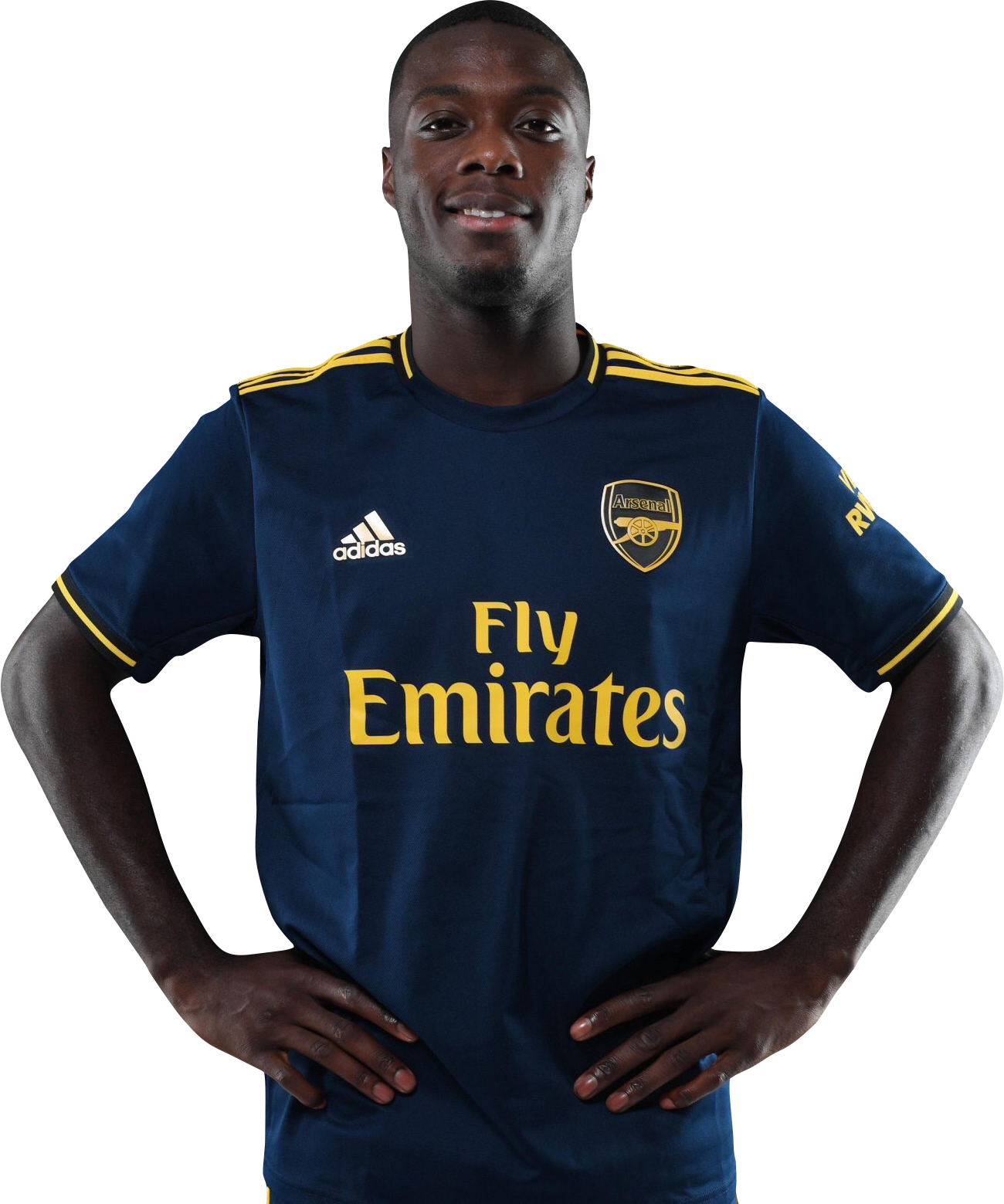 Arsenal Playerin Blue Adidas Kit PNG