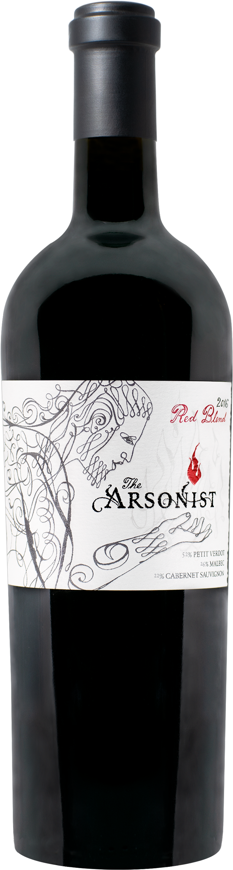 Arsonist Red Blend Wine Bottle2014 PNG