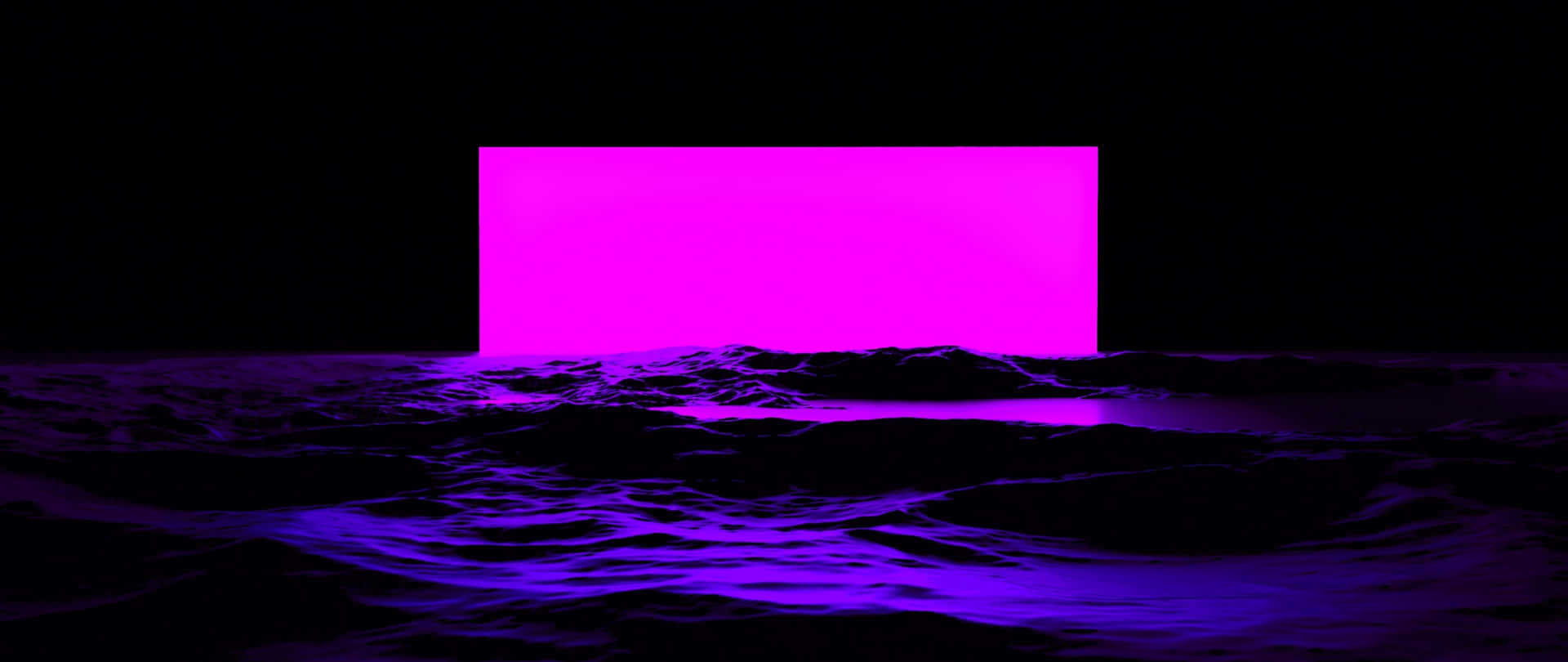 Neon Rectangle Art 2560x1080 Wallpaper