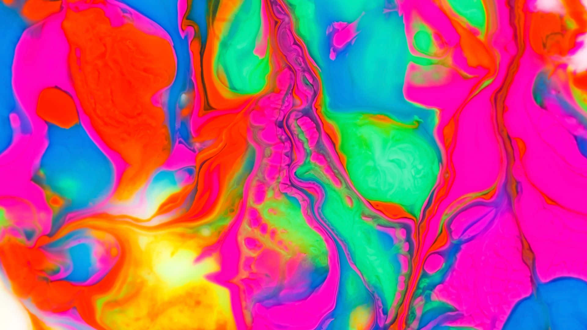 A Colorful Painting Of A Colorful Liquid