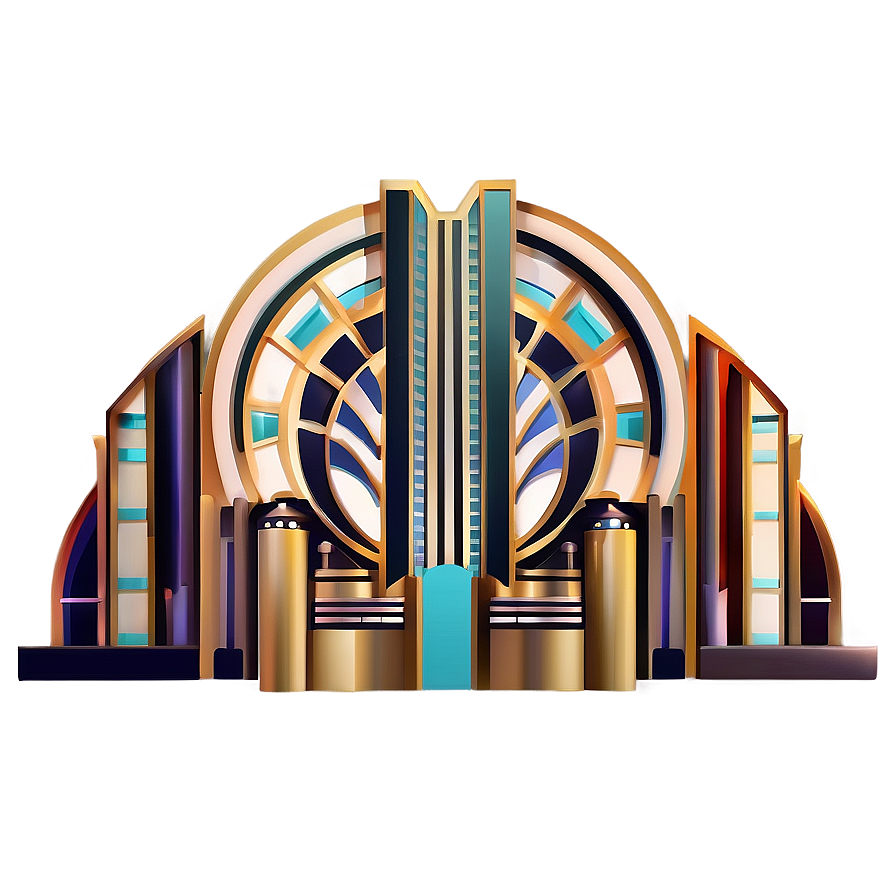 Art Deco Architecture Design Png 11 PNG