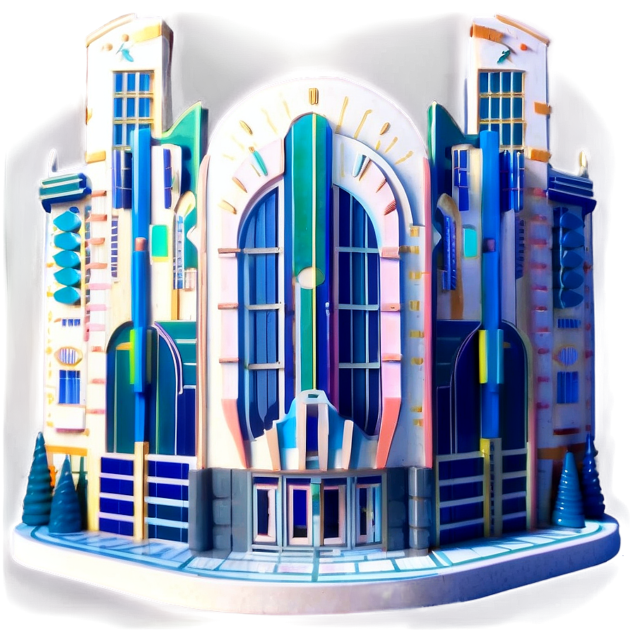 Art Deco Architecture Design Png Ypo PNG
