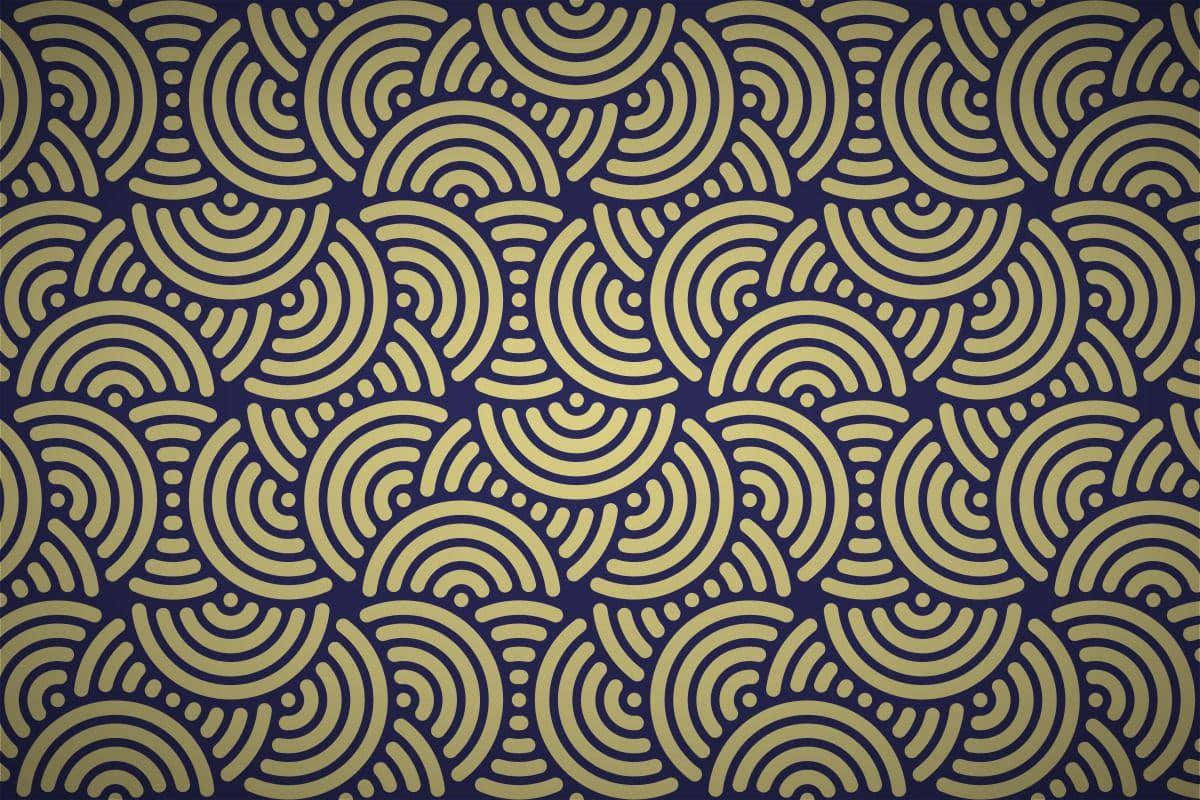 Characterful retro computer in Art Deco style Wallpaper