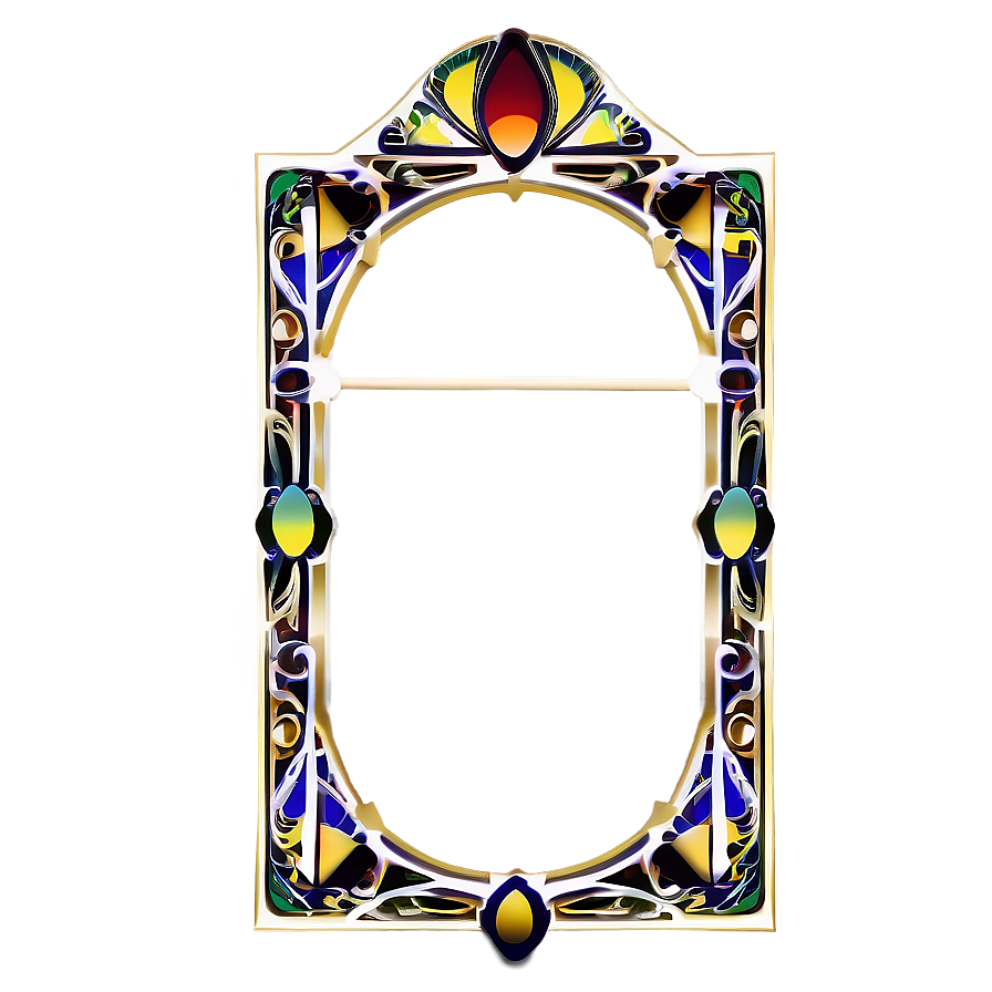 Art Deco Frame Design Png Hlr PNG