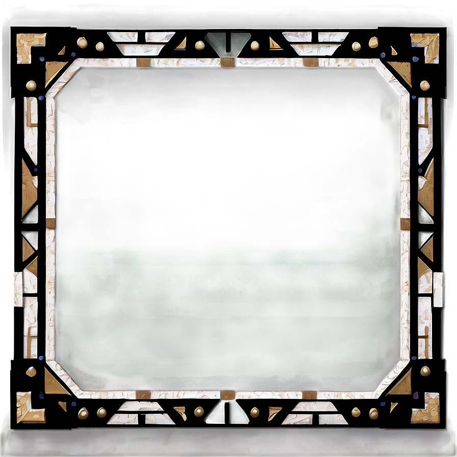 Art Deco Frame Design Png Tjh PNG