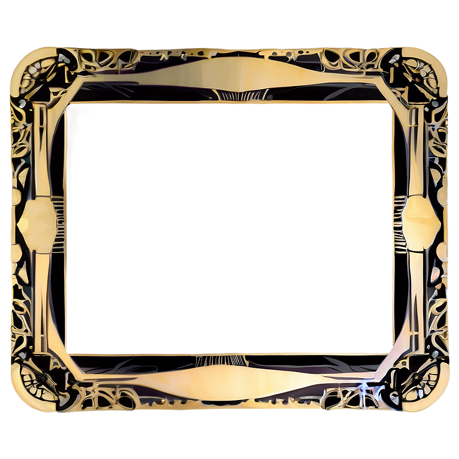 Art Deco Frame Png Hyw83 PNG