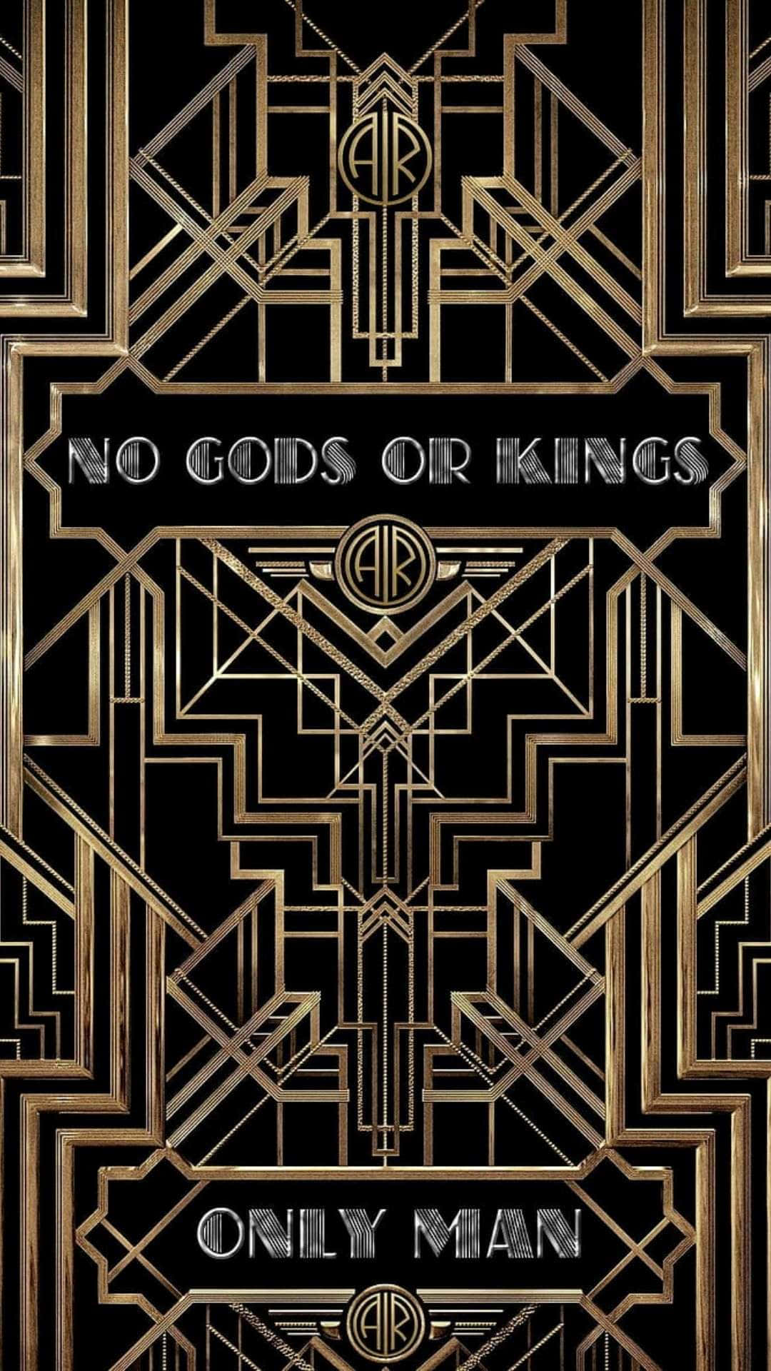 Art Deco Gatsby Quote Wallpaper