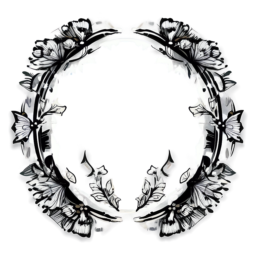 Art Deco Inspired Wreath Png 05242024 PNG