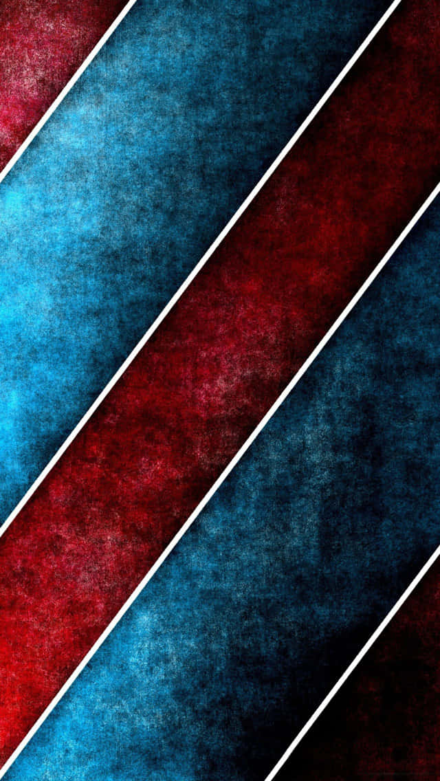Dirty Red And Blue Art Deco Iphone Wallpaper