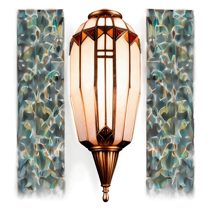 Art Deco Light Fixture Png 06262024 PNG