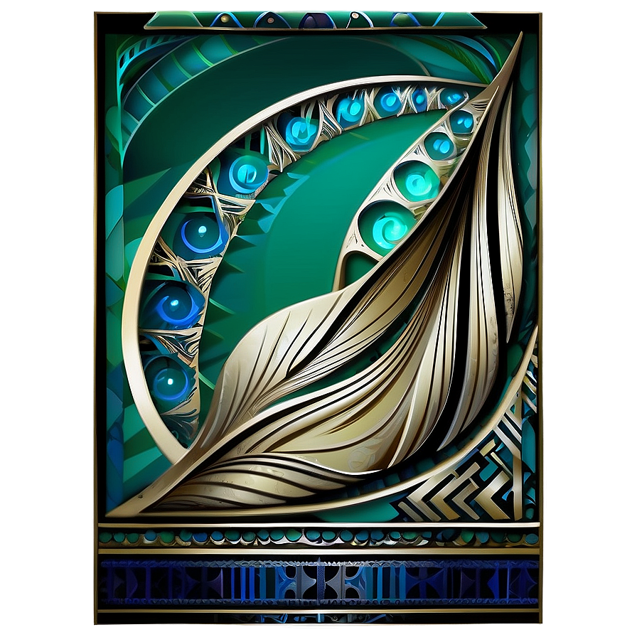 Art Deco Print Png 06202024 PNG