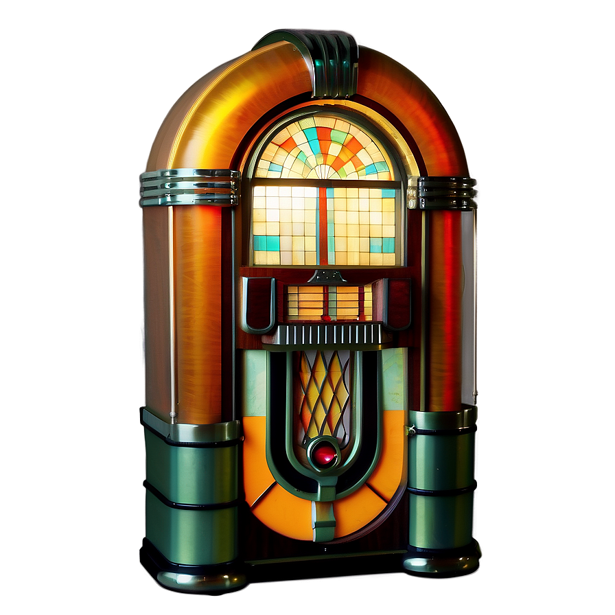Art Deco Style Jukebox Png 06112024 PNG