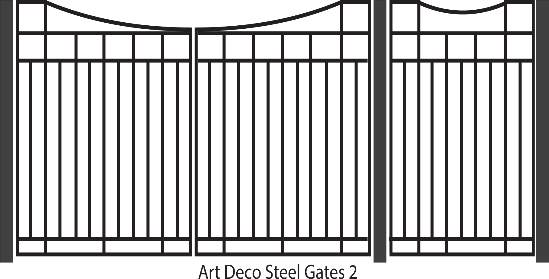 Download Art Deco Style Steel Gates 