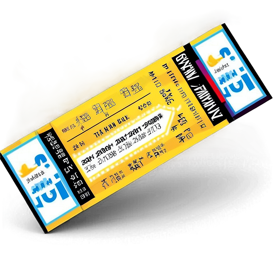 Art Exhibit Ticket Png 05252024 PNG