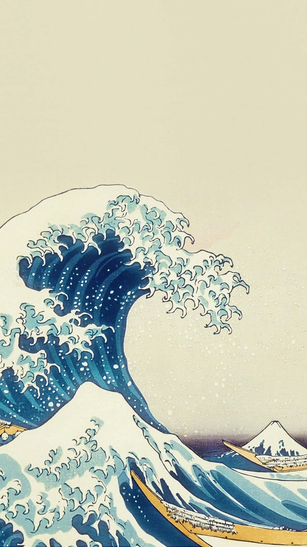 Denstora Vågen Utanför Kanagawa Wallpaper