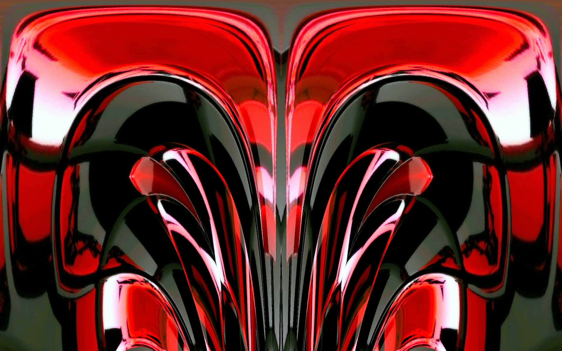 A Red And Black Abstract Design Wallpaper