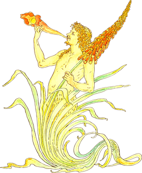 Art_ Nouveau_ Floral_ Fantasy PNG