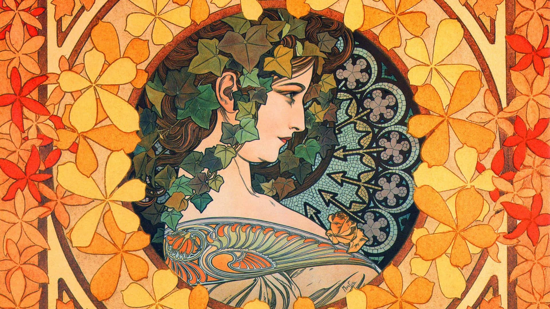 Elesplendor Del Art Nouveau Fondo de pantalla