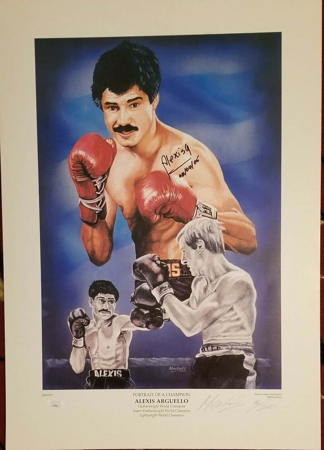 Art Painting Of Alexis Arguello Wallpaper