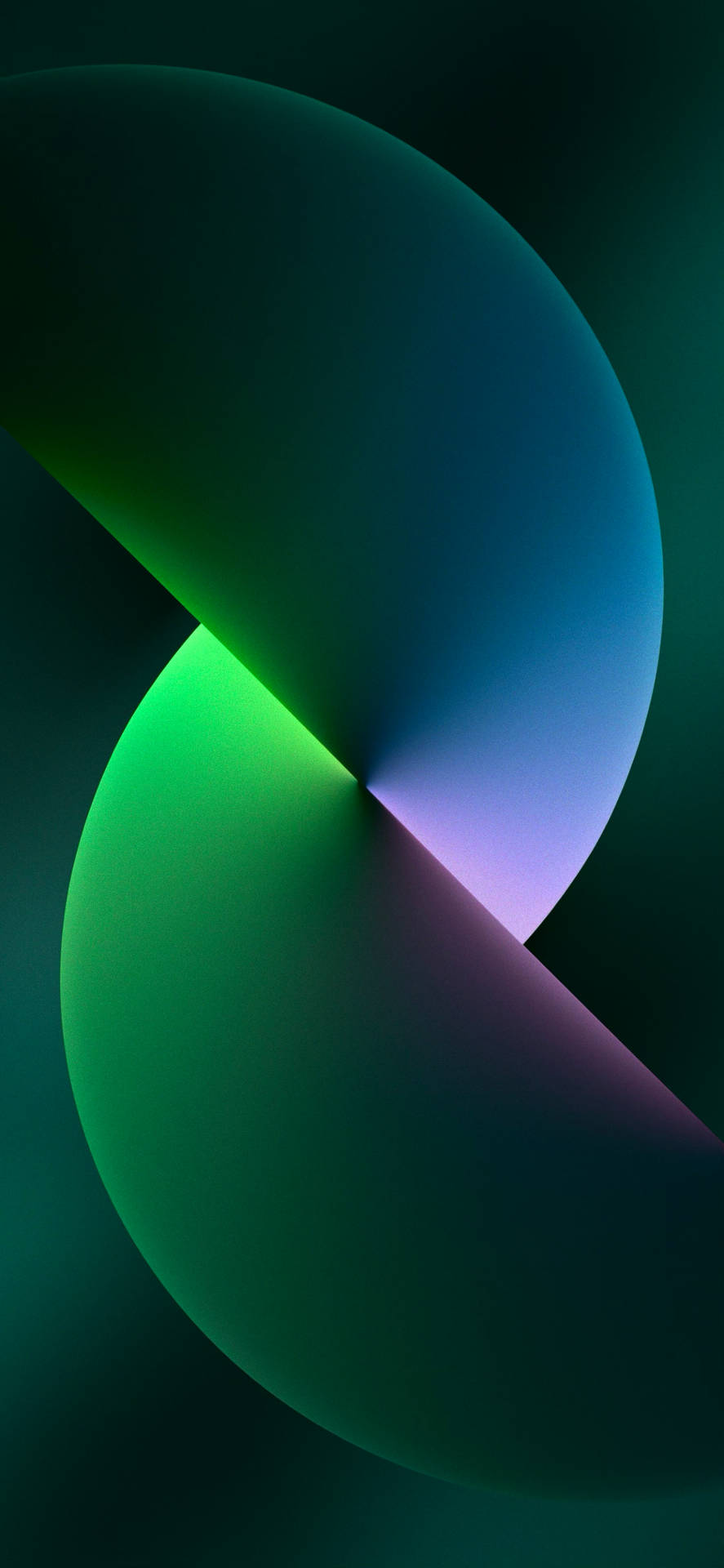 Art Spheres Green Iphone Background