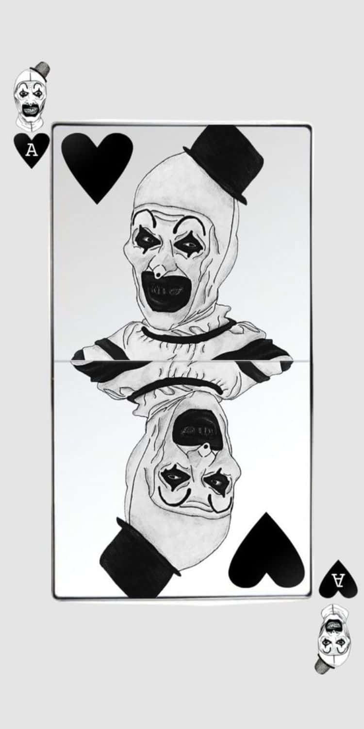 Art The Clown Playing Card Wallpaper