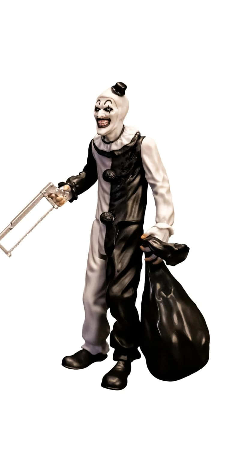 Art The Clown With Weaponand Bag Wallpaper
