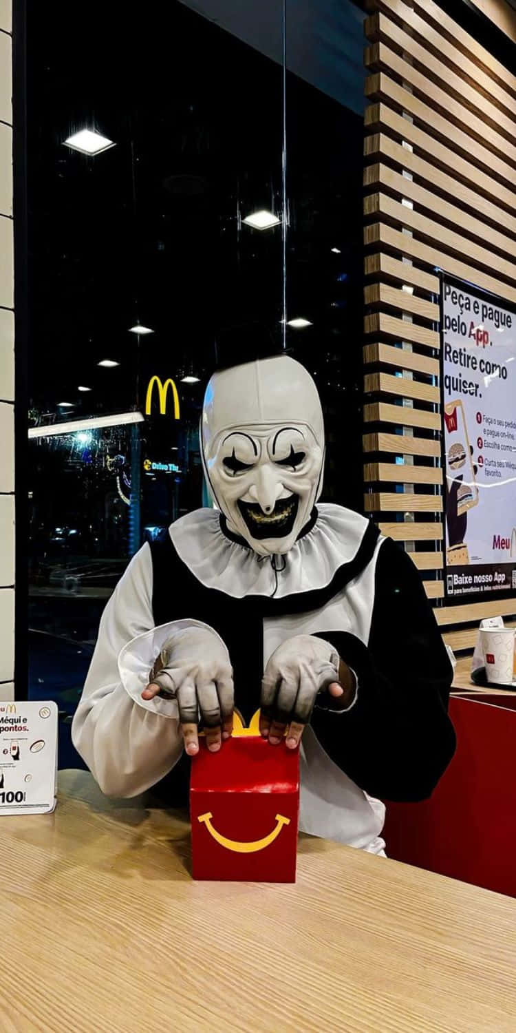 Art The Clownat Fast Food Restaurant Wallpaper