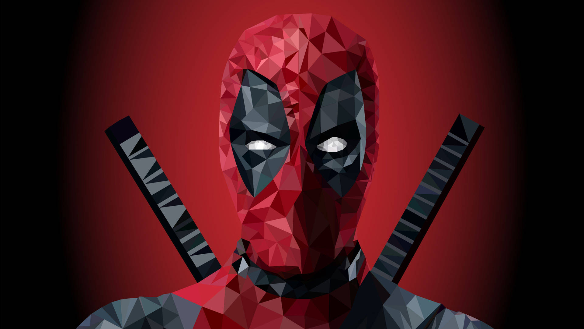 Arte Geométrica De Deadpool Em 4k Papel de Parede