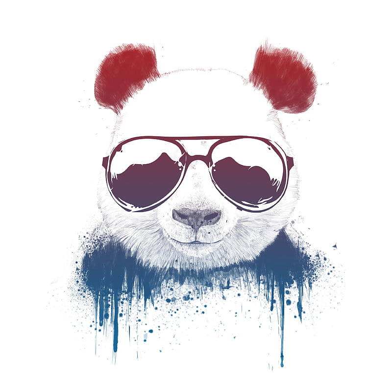 Arte Panda Swag Papel de Parede