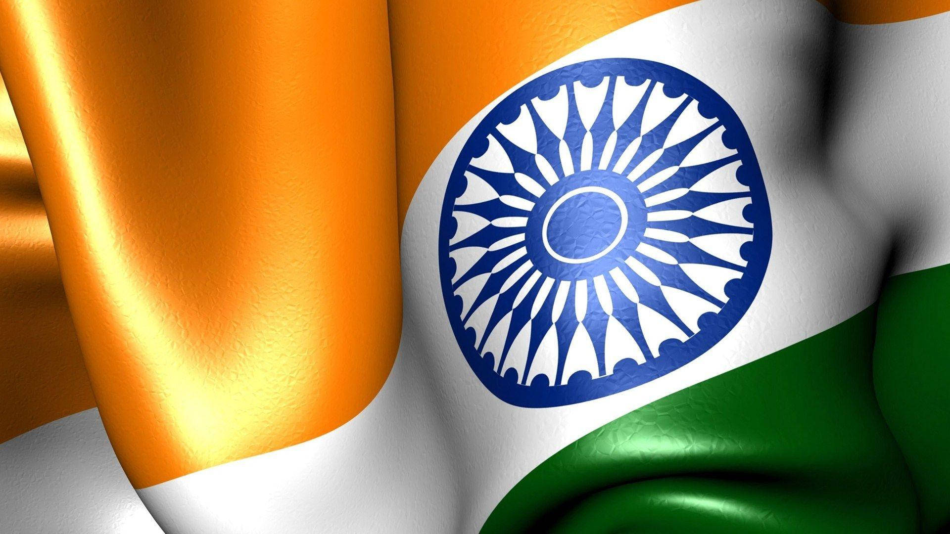 Artful Indian Flag Hd Background