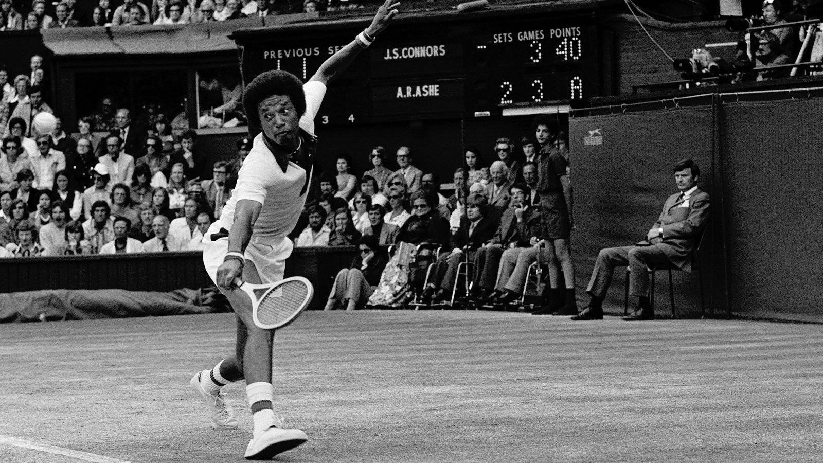 Arthurashe Tennis Player: Arthur Ashe Tennisspelare. Wallpaper