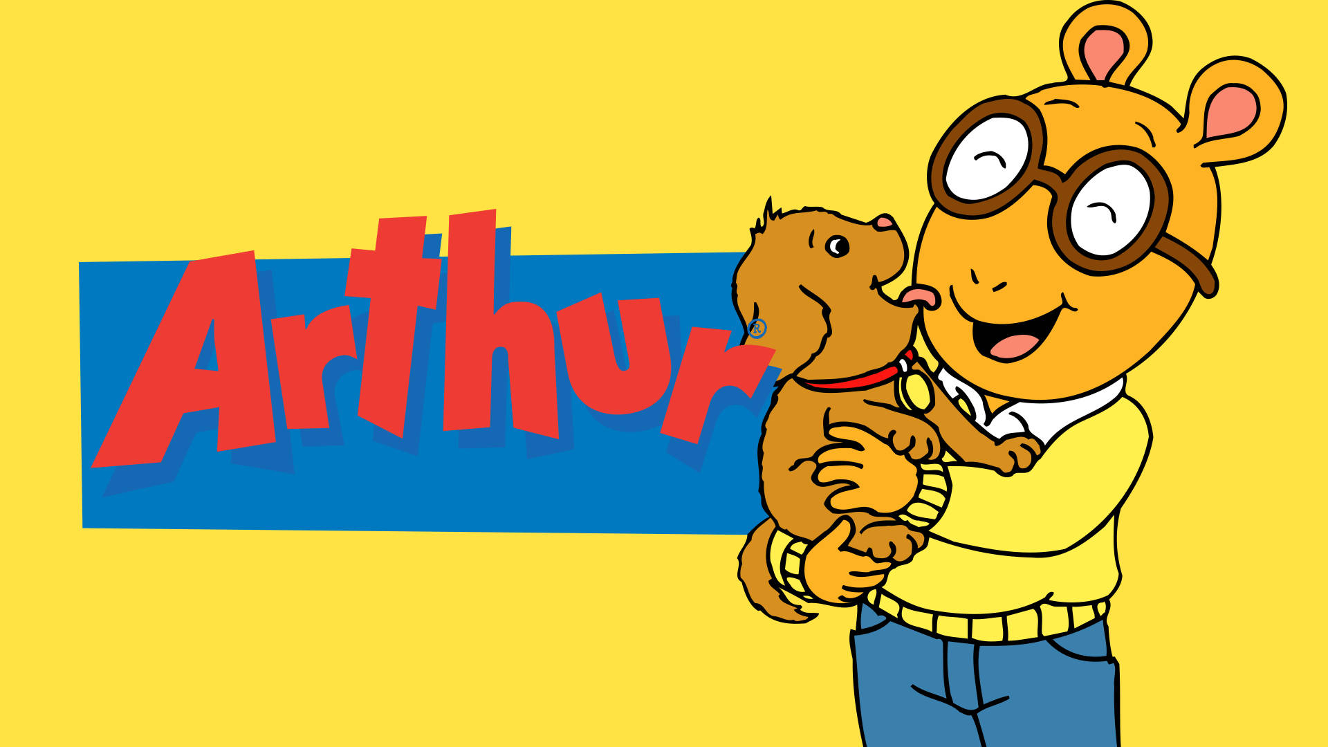 Arthur Carrying Dog Pal Background