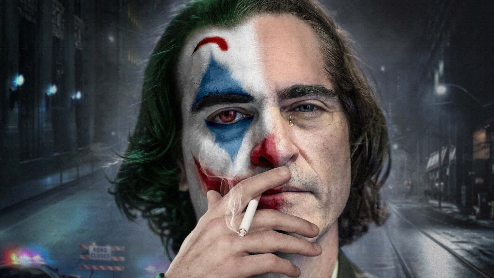Arthur Fleck immersed in his Joker persona Wallpaper