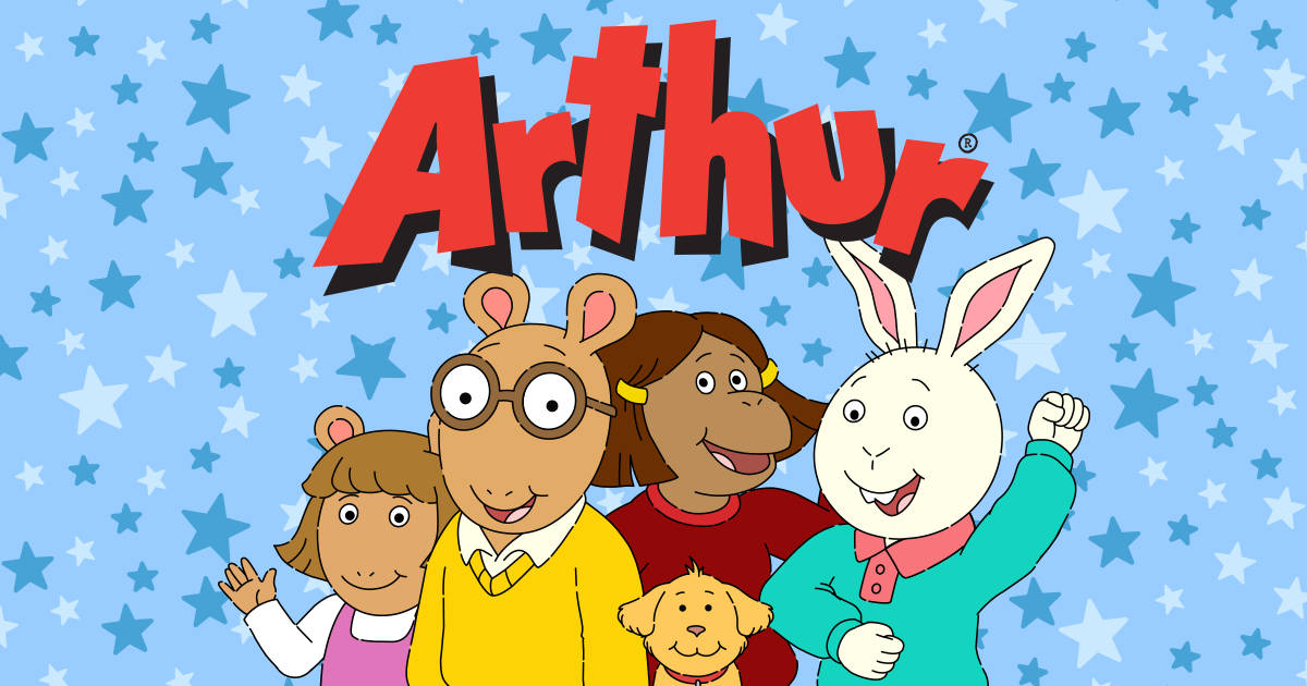 Arthur With Family And Friends Background